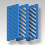 Aluminium Fensterladen BL 50 mit beweglicher Lamelle