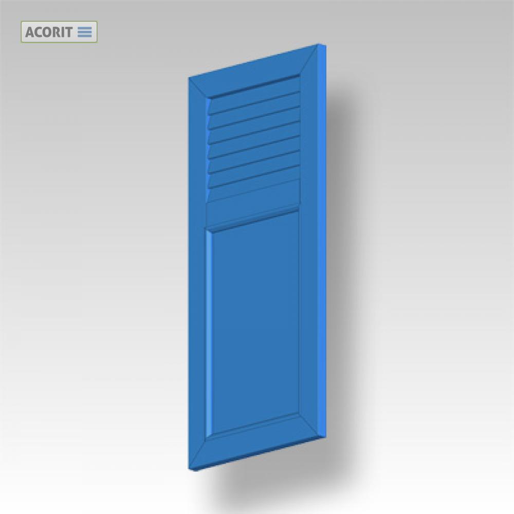 Klappfensterladen ACORIT FL 50 B (mit kombinierter Lamellen-Blechfüllung) 